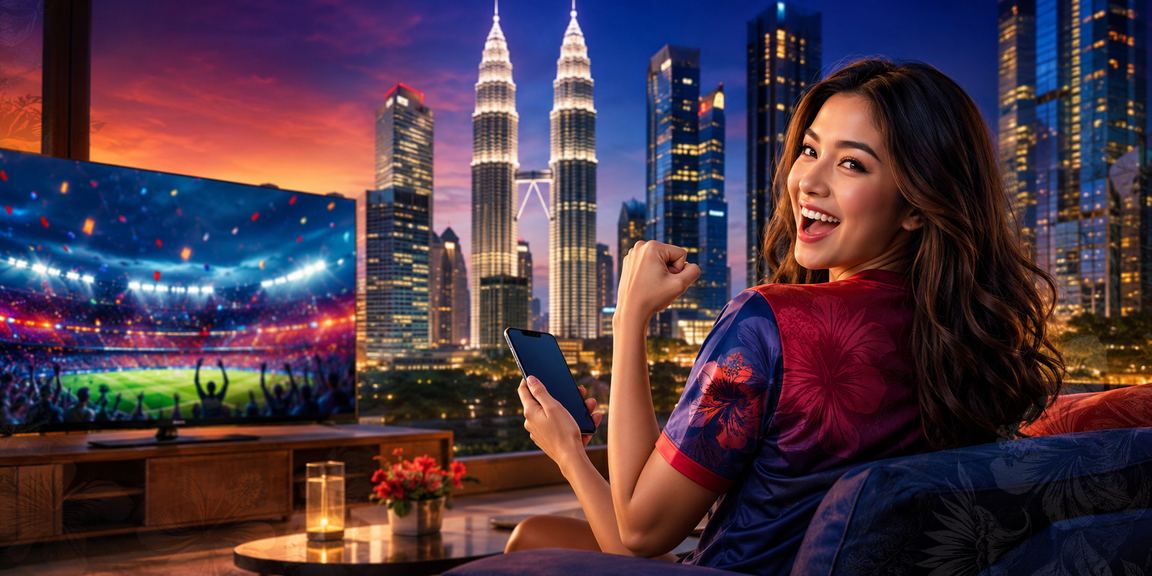 Pengguna di Kuala Lumpur membuat deposit untuk pertaruhan bola sepak dalam talian melalui telefon pintar