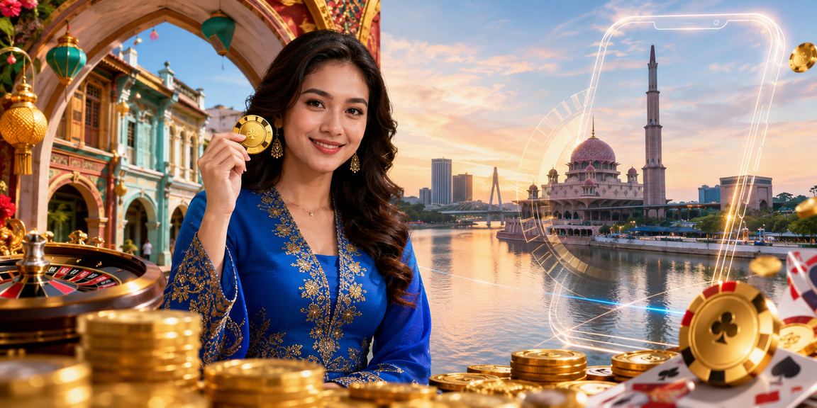 Pengguna wanita berbaju kurung di Putrajaya menggunakan aplikasi mudah alih untuk akses badminton 83000